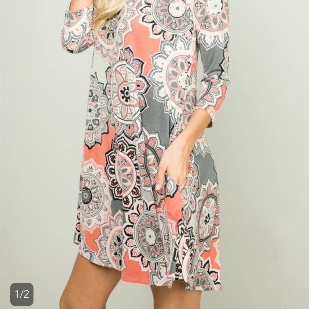 Geometric shift dress
